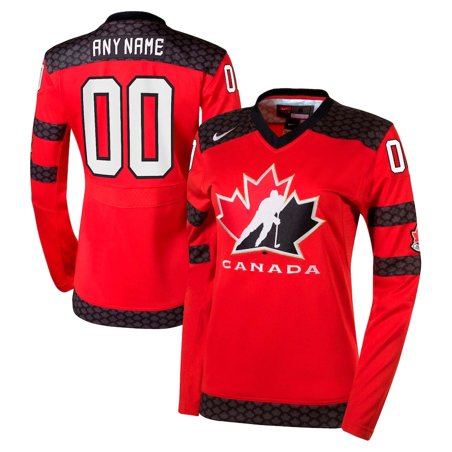 Women Nike Red Hockey Canada Replica Custom - NHL Jersey->customized nhl jersey->Custom Jersey